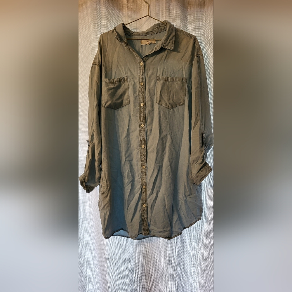Women's denim shirt dress XL